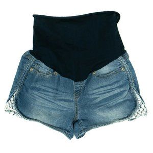 Planet Motherhood Jean Shorts Maternity Blue (M)